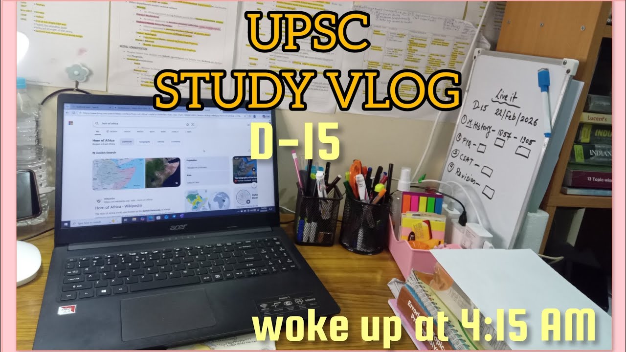 Day 15 l 4:00 AM ⏰ Morning UPSC Study Vlog 📚 l UPSC Aspirant 🔥 l Aspirant life 🎉#upscmotvation 