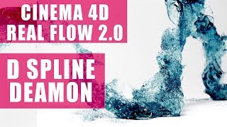 Cinema 4d -RealFlow 2 0 Part 7 D Spline Deamon