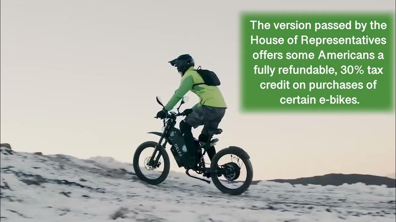 Ebike tax credit included in the Build Back Better Act — which now