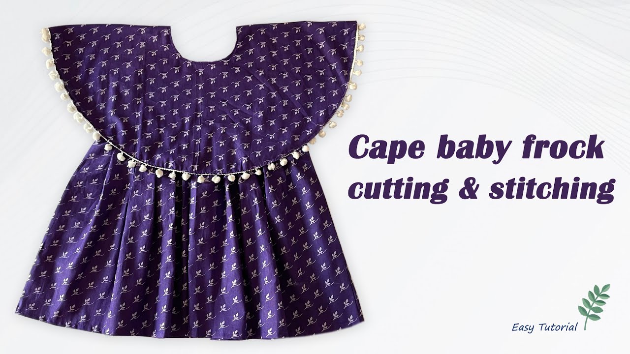 A-Line Baby Frock Cutting And stitching Very Easy | Waist Elastic Baby  Frock Cutting And stitching - YouTube