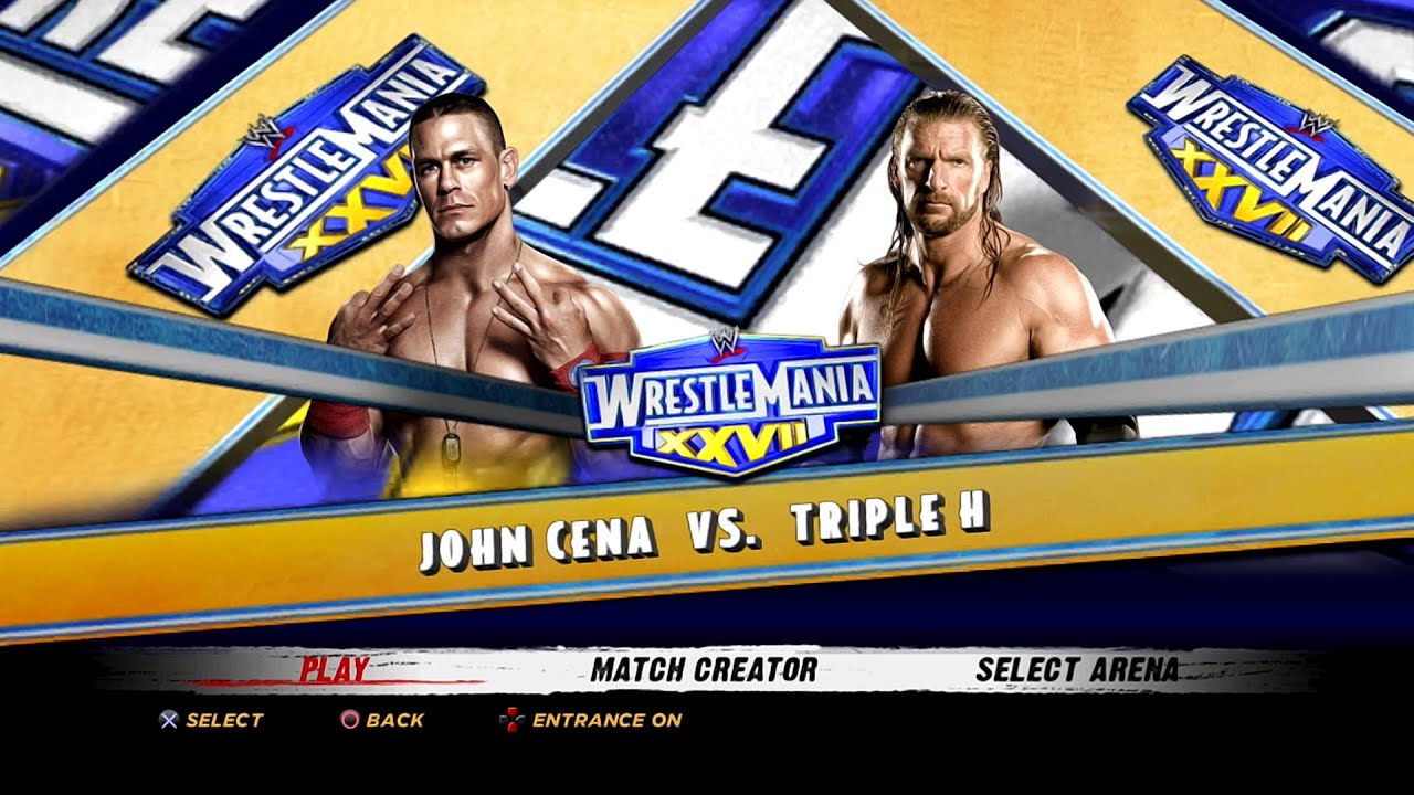 WWE '12 PS3 - John Cena VS Triple H [2K][mClassic]
