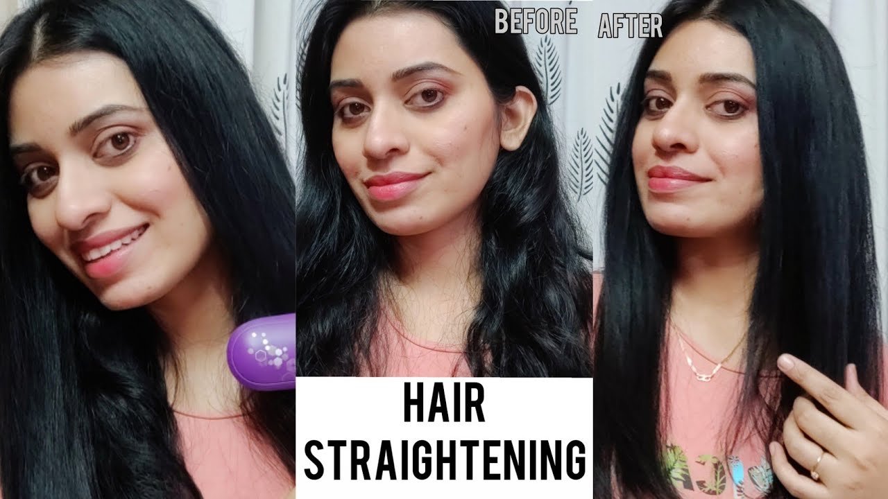 How to Straighten Your Hair at Home With Hair Straightner| Step by Step Tutorial for Beginners🌸