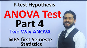 ANOVA test Part 4 Two Way ANOVA F test Hypothesis MBS First Semester Statistics Solution in Nepali