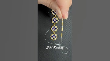 The full video is available at my YouTube channel 💎 #beading #beadingtutorials #bracelet #handmade