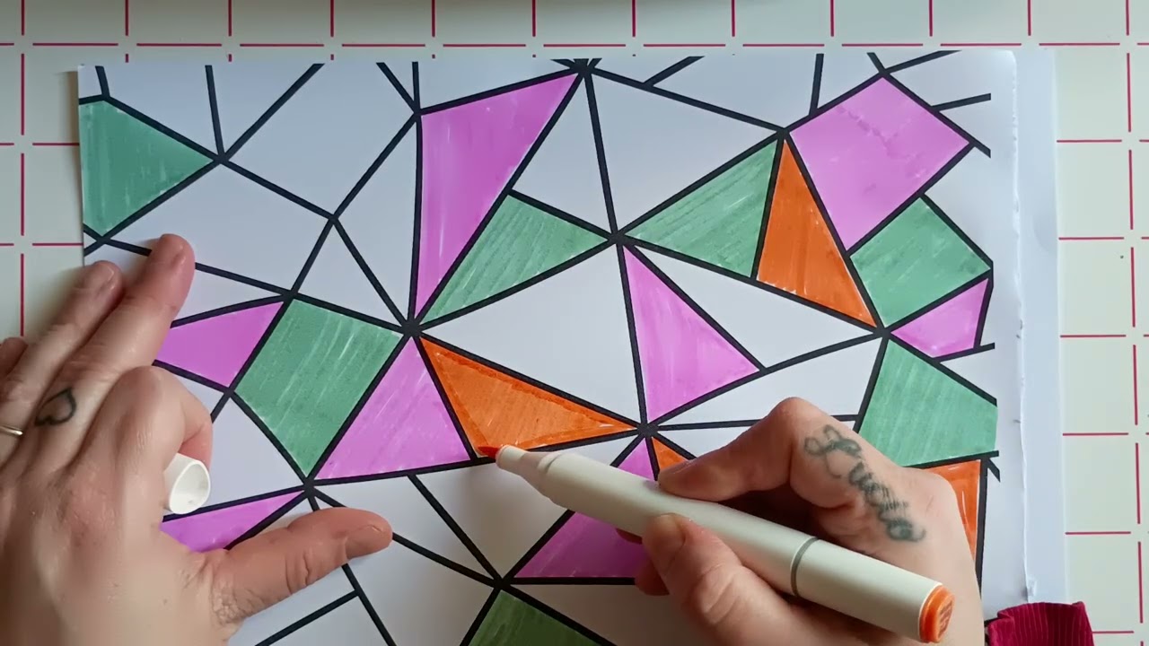 ASMR / pattern satisfyng / color with me 🙂 iscriviti al canale grazie 😘