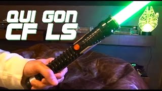 Upgrade: DEEP GROOVE Qui Gon Lightsaber to Plecter Labs CF LS with 2 Speakers and R.I.C.E.
