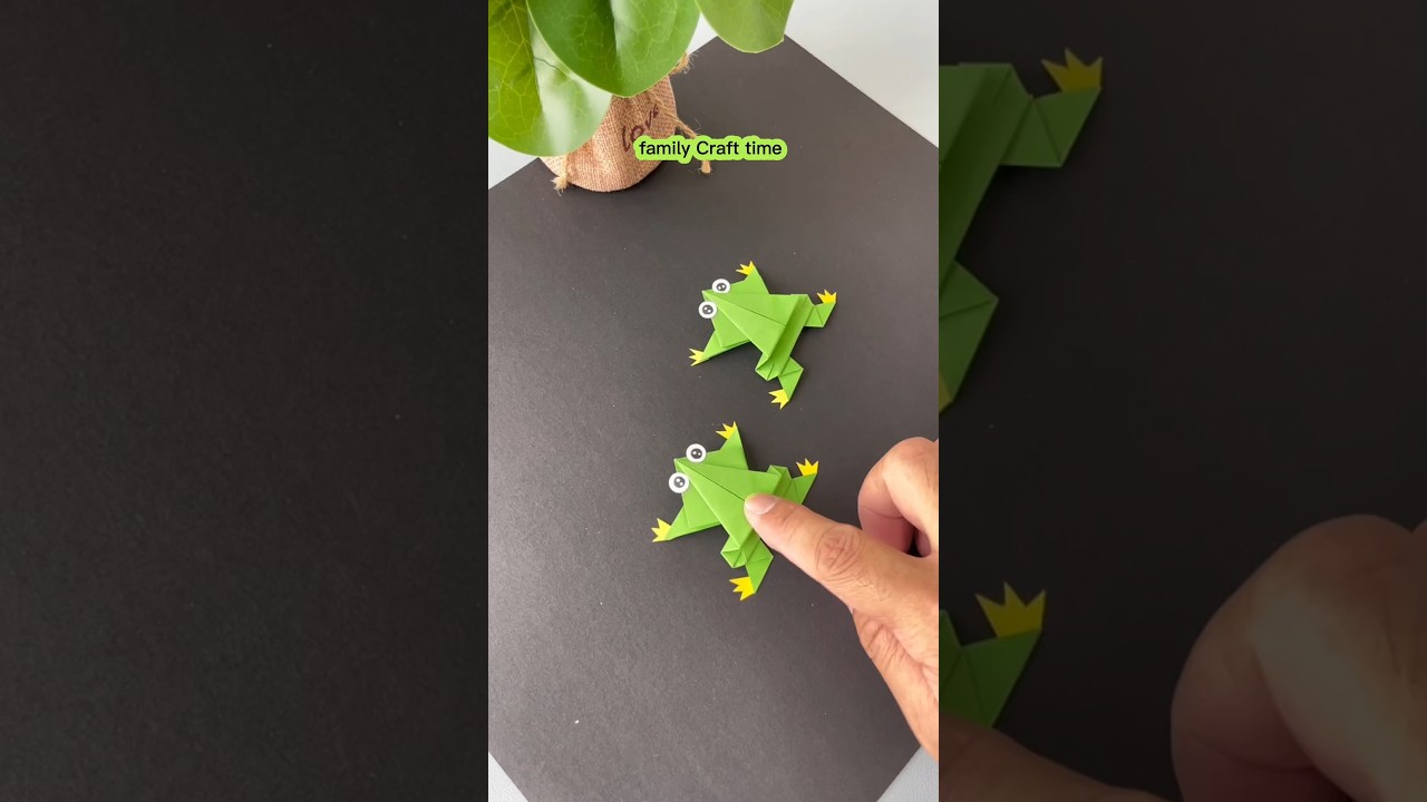 🐸 How to Fold a Jumping Frog from Paper | Fun Kids Origami Craft 🧒✂️