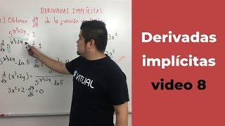 Implicit derivatives video 8 | Differential Calculus - Vitual