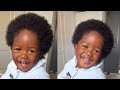 Product  I use to maintain  my baby's thick black afro hair ||wash and moisturize routine||