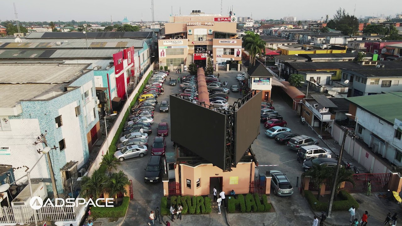 LEISURE MALL ADENIRAN OGUNSANYA ST, AERIAL DRONE FOOTAGE LAGOS, NIGERIA