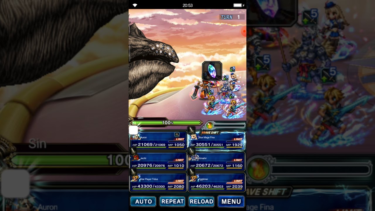 FFBE Limited Challenge: The Great Calamity (Daily, Blind Run)