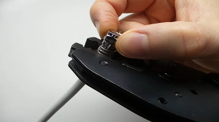 How to Crimp F Connector to RG59 Coax Cable