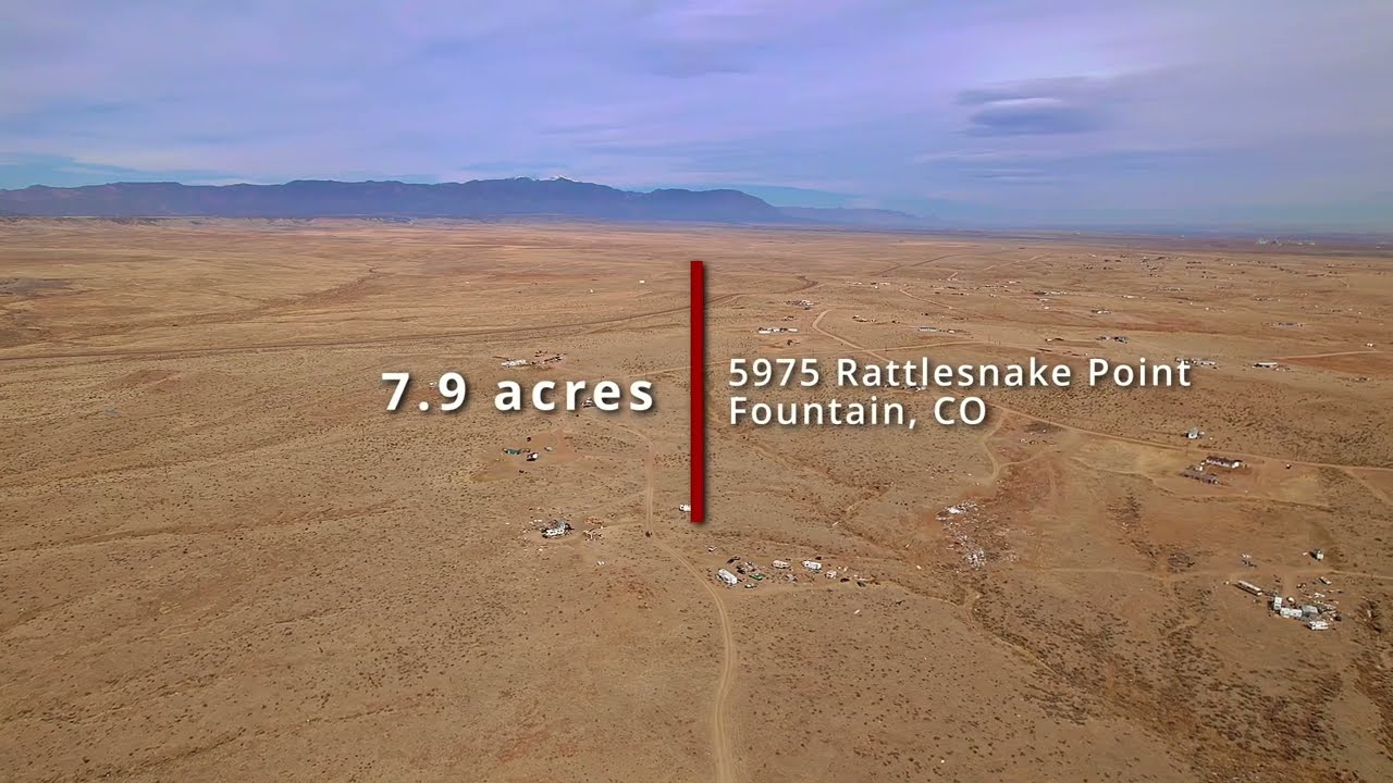 7.90 Acres of Gorgeous Land near Colorado Springs! Perfect for Build