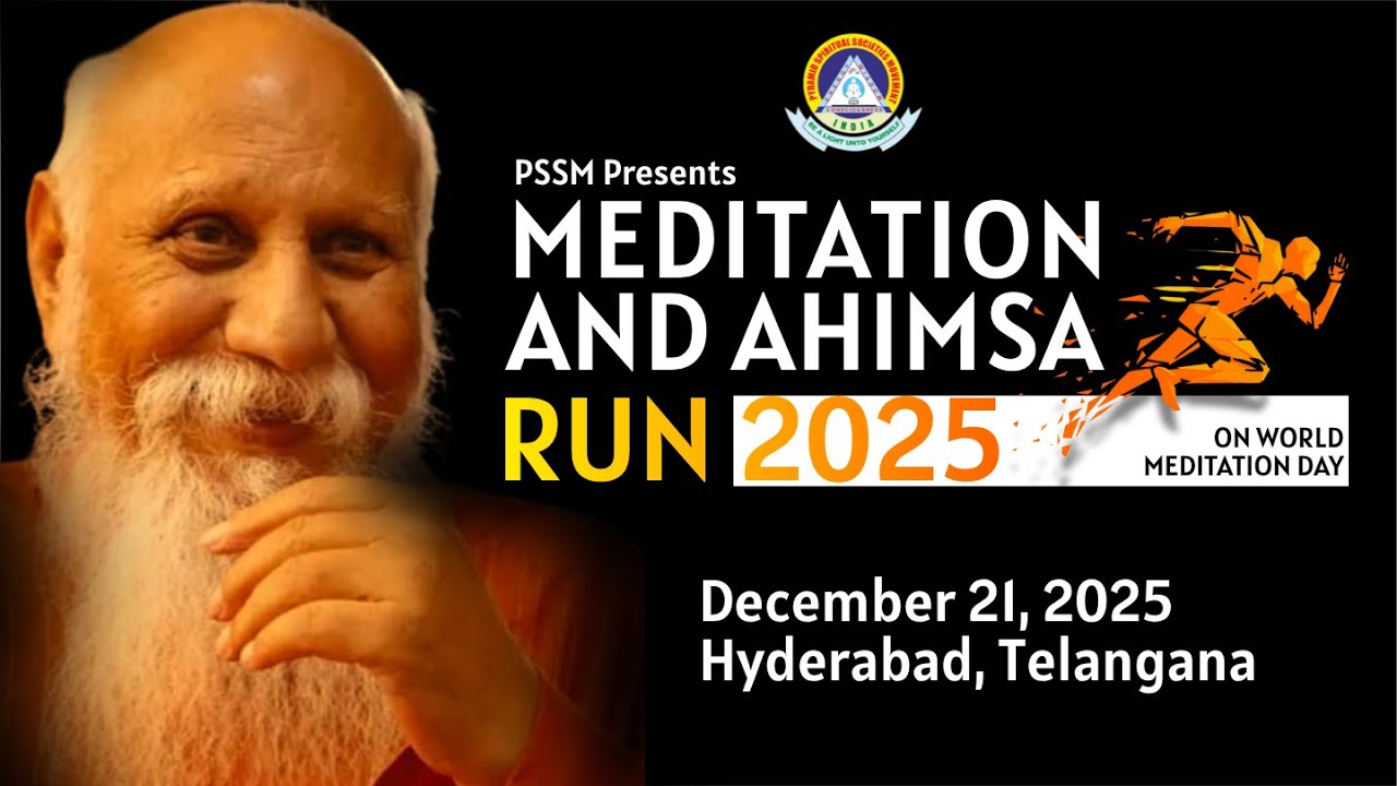 Meditation & Ahimsa Run 2025 by PSSM | World Meditation Day| Parinitha Patri | PMC English