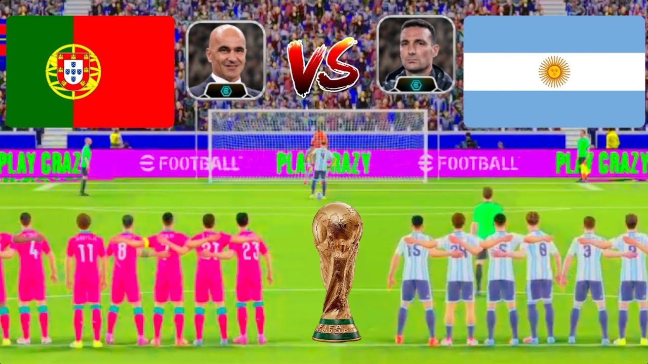 efootball26- game -2026 Vishwa- Cup - final match Argentina vs Portugal plenty shootout video