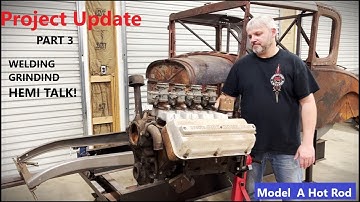 Model A Ford Traditional Hot Rod Build! Update 3. A pillar rust repair, and talking about the HEMI!