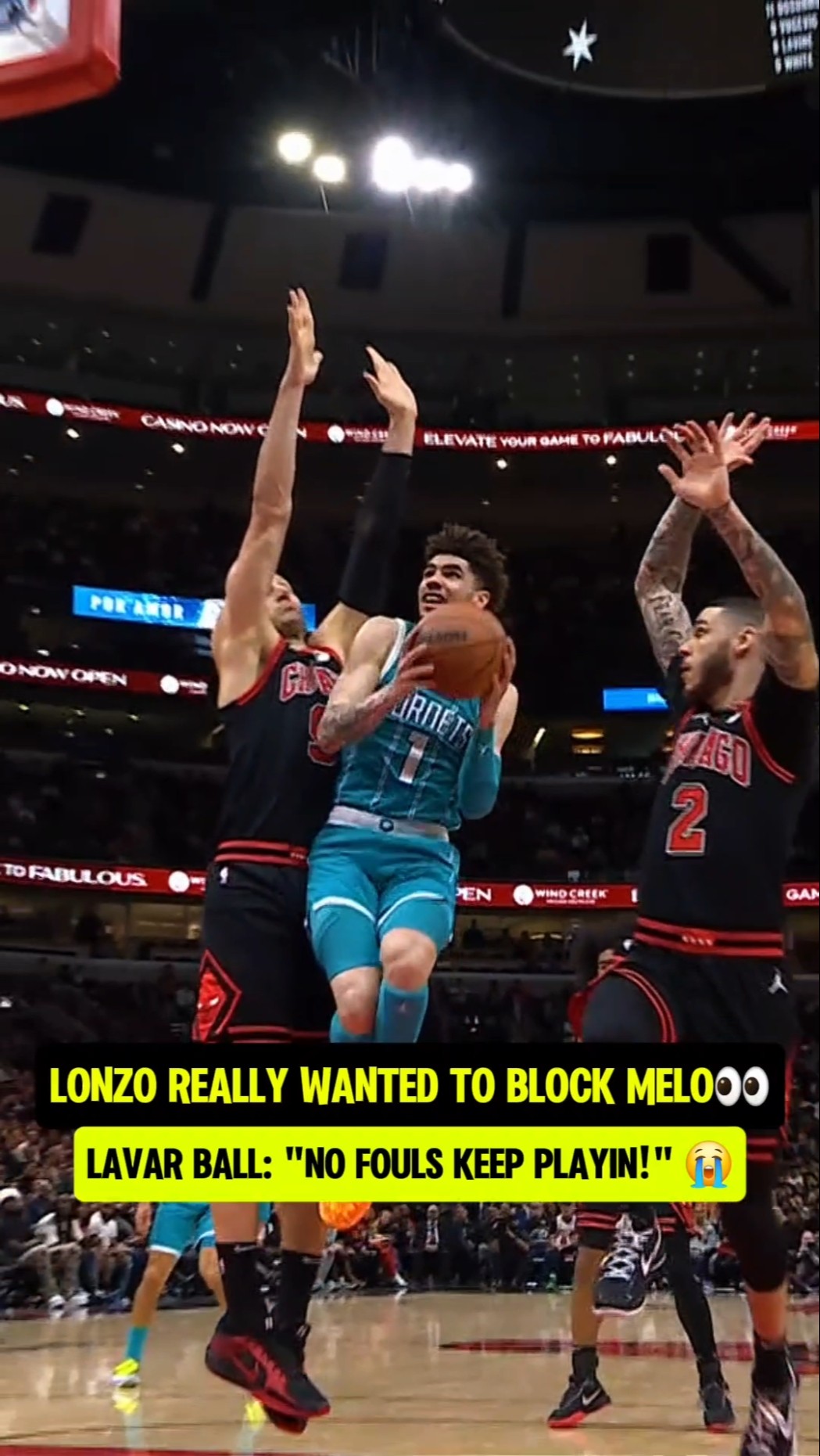 Lonzo almost got Melo in the clutch?