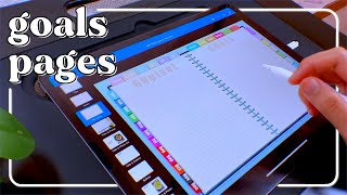 How To Setup the Goals Pages of Your Digital Planner | 2023 Digital Planner Creation Masterclass
