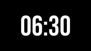 6 Minute 30 Second Countdown Timer | Minimal