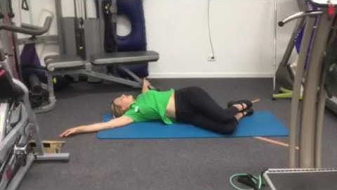 Bow and arrow thoracic rotation stretch (POGO Physio)