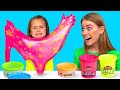 Play-Doh Slime Play || Satisfying Colorful Glitter and Foam Tricks