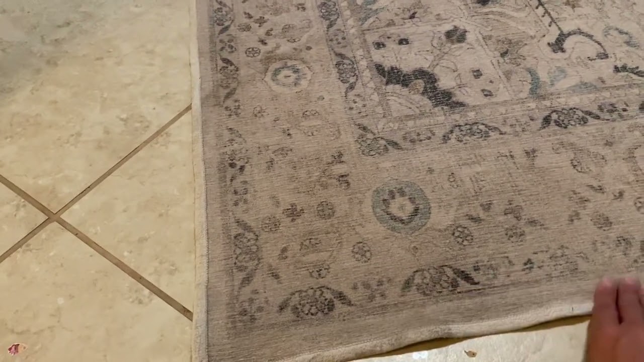 Honest Review of Ruggable Kamran Ivory Opal 6x9 Washable Rug with Standard Pad