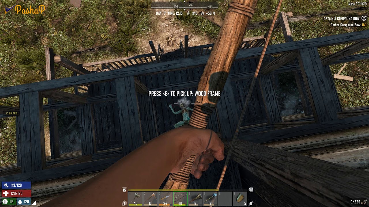 7 Days to Die Alpha 17.2 Ravenhearst #7 Подготовка к стройке