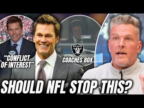 Thumbnail for Should NFL Stop Tom Brady's "Conflict Of Interest" As Owner & Broadcaster? | Pat McAfee Show