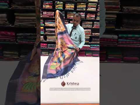 Kalamkari Printed Tussar Sarees