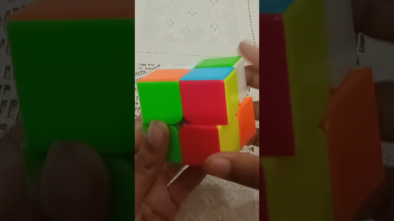how to slove cube 2by 2 step by step