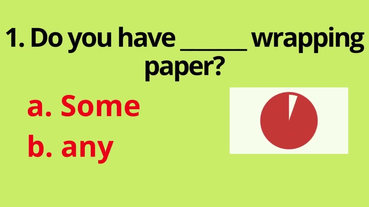 SOME or ANY? GRAMMAR TEST | WHO CAN SCORE 10/10?