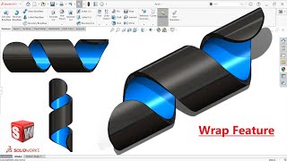 Celebrity ✅SolidWorks Tutorial: How to use Wrap commands Profile