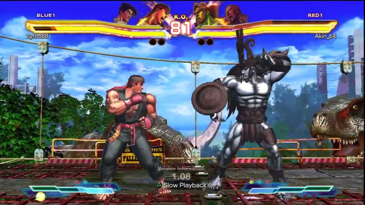 Street Fighter x Tekken - Jin/Ryu(Zyrho88) vs Marduk/Ogre(Akin_64)