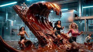 How Millions of Chocolate Bars Are Made: AI Factory Simulation (Full Process)