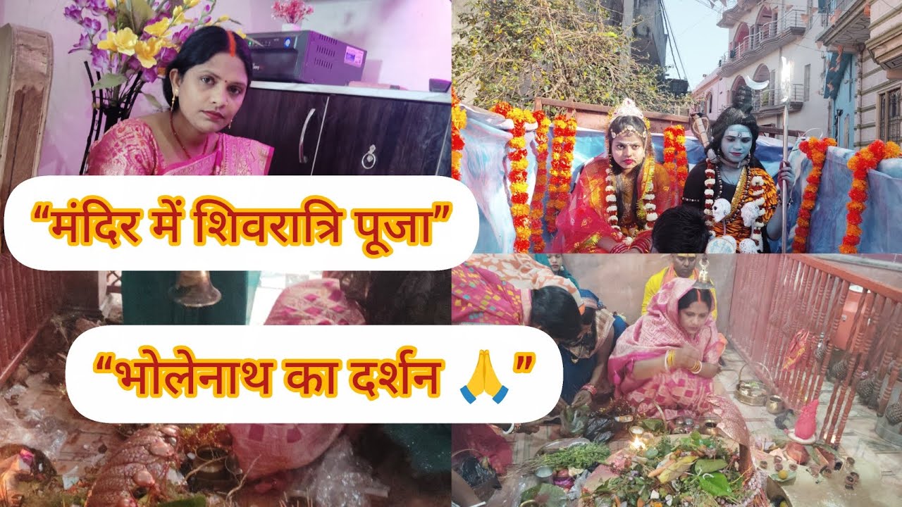 Mandir Me Mahashivratri Puja Vlog | मंदिर में जलाभिषेक | Har Har Mahadev#aartifamilyvlogs#videovlog 