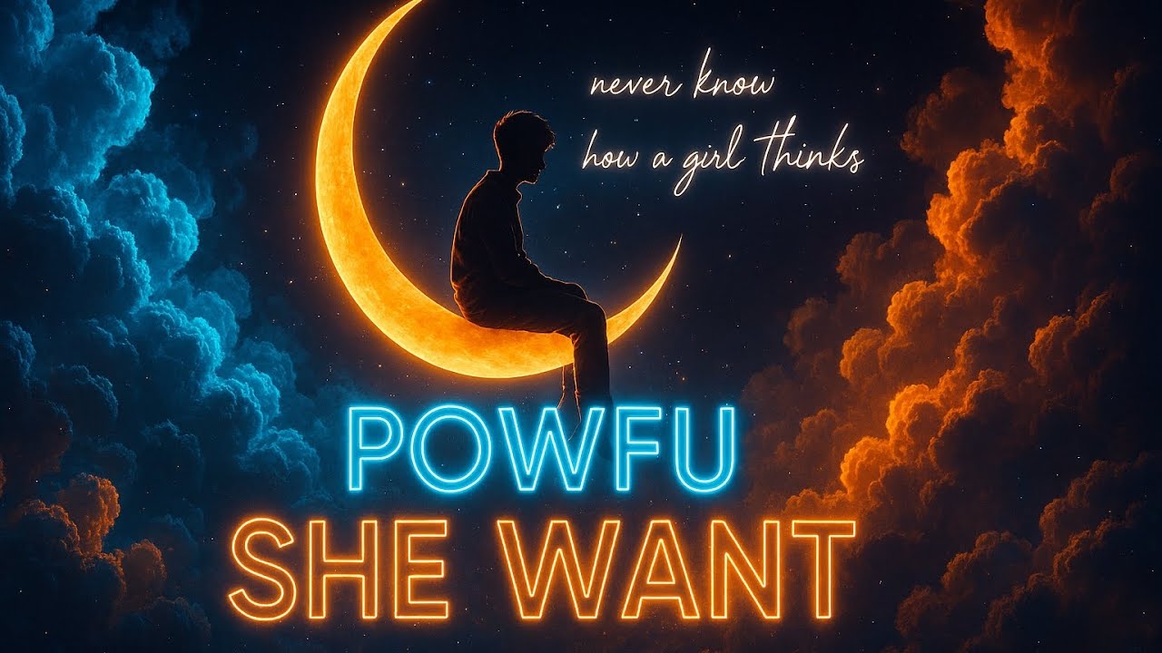 Powfu - she want (Lyrics) | "Never know how a girl thinks" ☁️