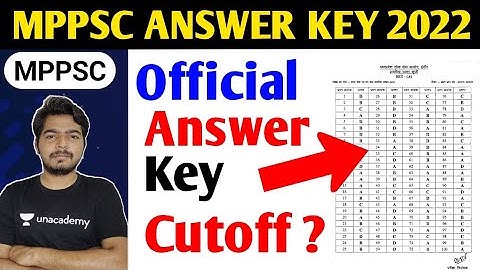 MPPSC Official Answer Key 2022 | Mppsc Pre Cutoff 2022-23