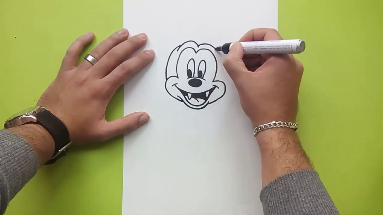 Como dibujar a Mickey Mouse paso a paso 3 Disney How to draw Mickey ...