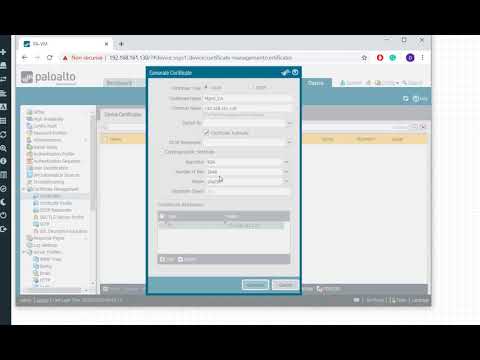 Palo Alto - How to replace the Certificate for Inbound Management Traffic - Eve-NG lab