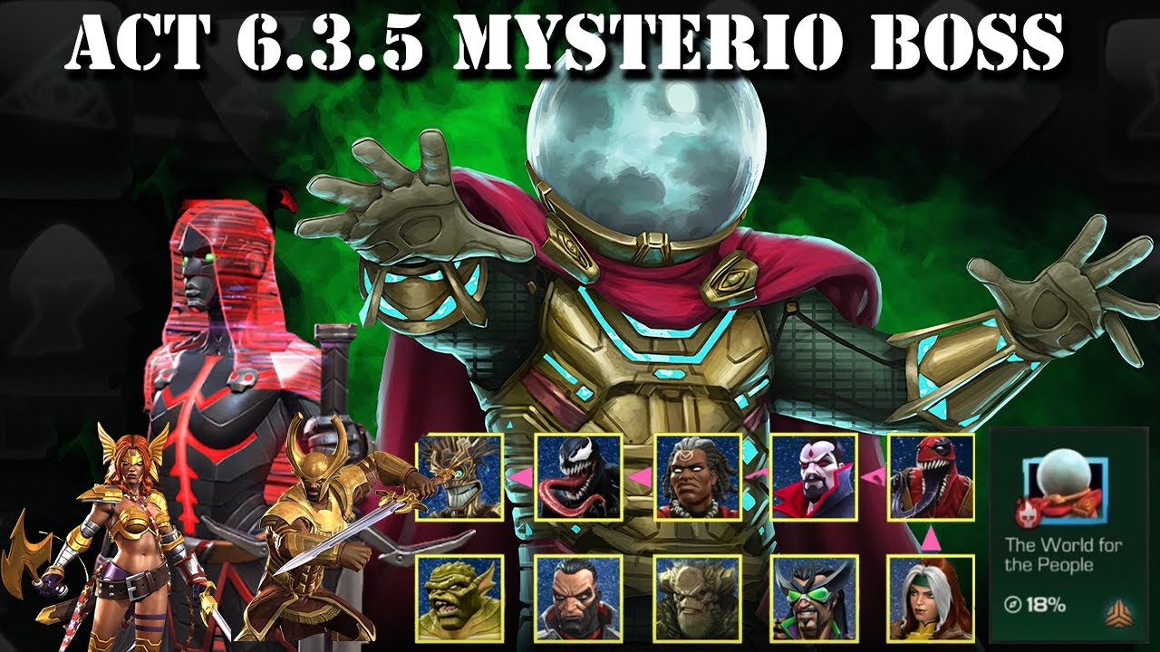 MCOC: Act 6.3.5  YAKICI KIZGINLIK YOLU(Caustic Temper, Terminal Velocity) & MYSTERİO BOSS