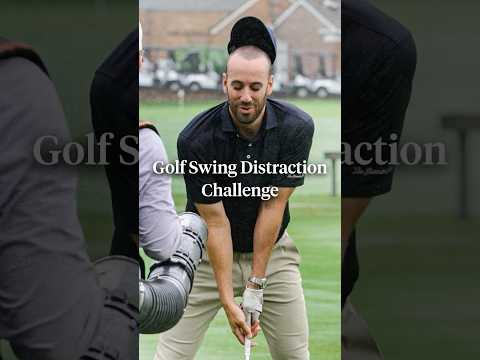 From a bubble machine to a leaf blower, we tested how different distractions affect a golf swing. 😂
