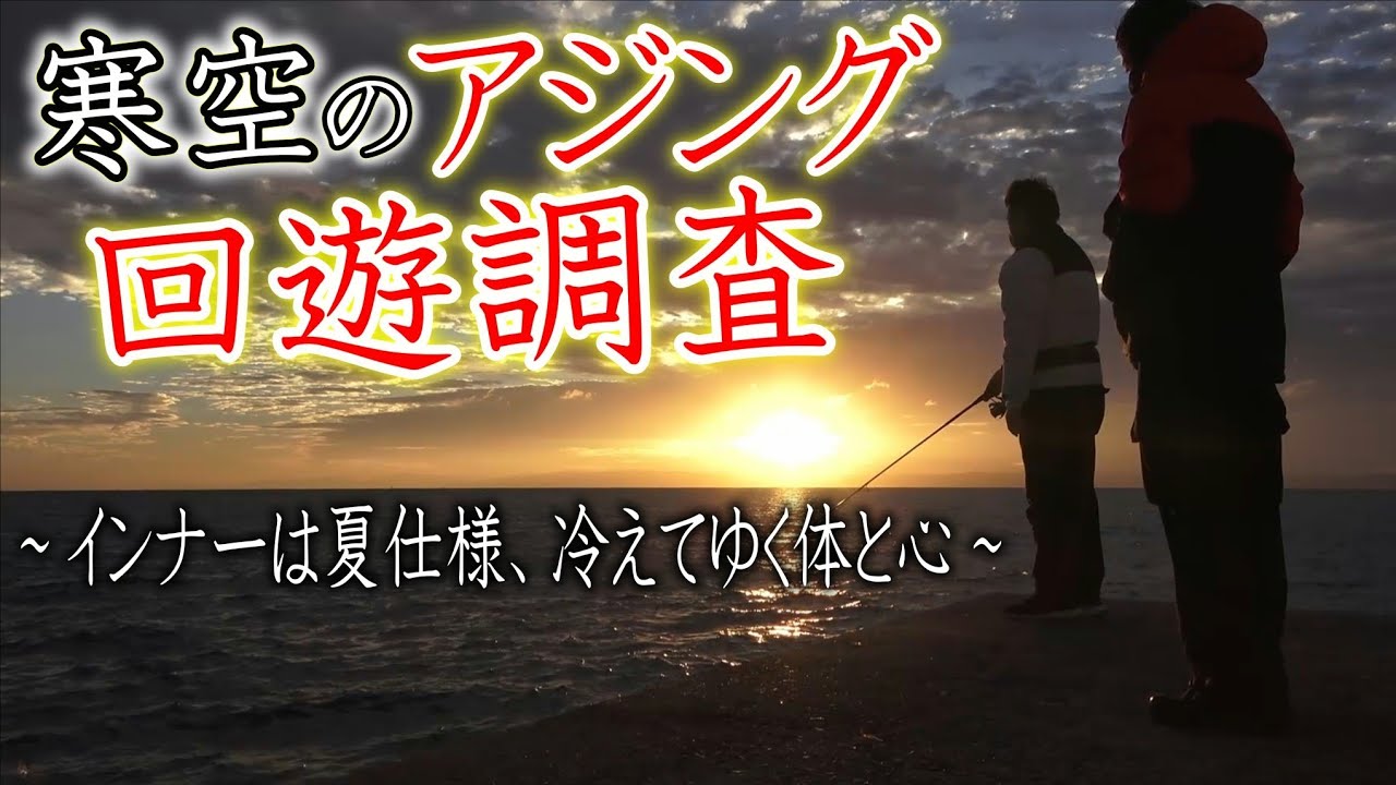 【アジング】寒空の下、良型アジの回遊調査
