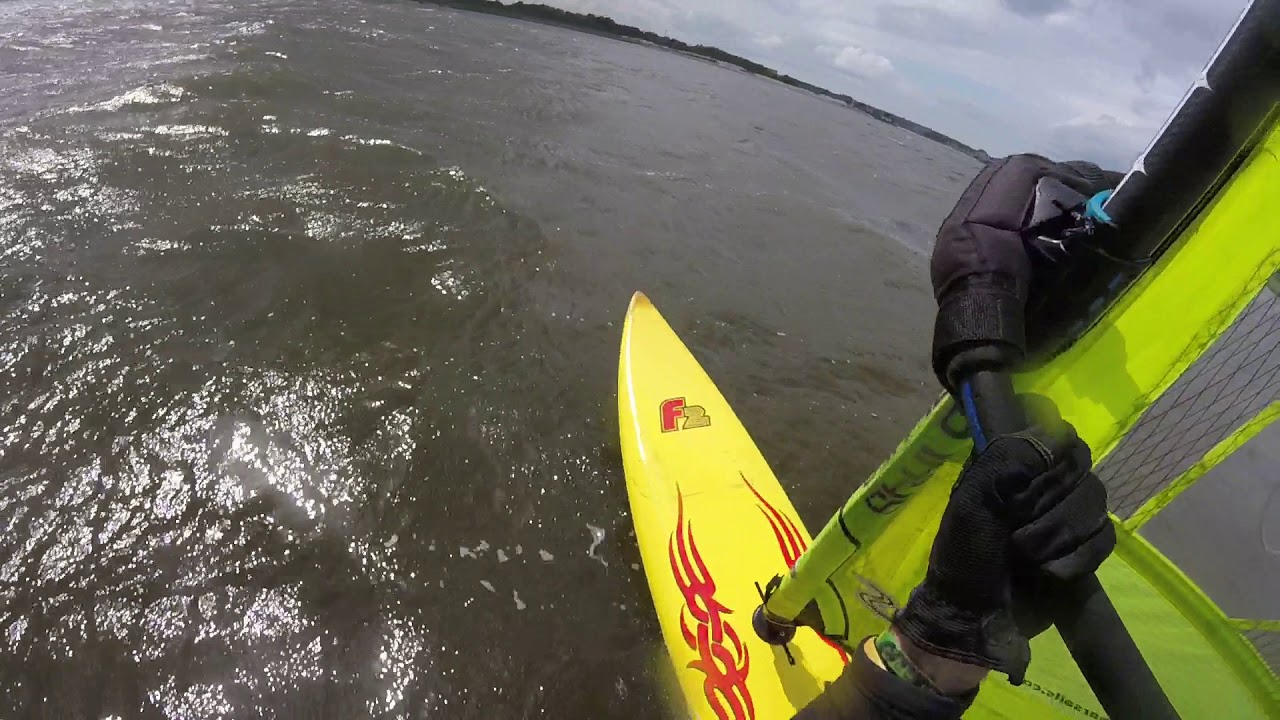 to the far side of the bay, windsurfing NJ (Seaside flats) YouTube