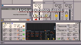 Unique Dubstep Basses in Operator Tutorial Ableton