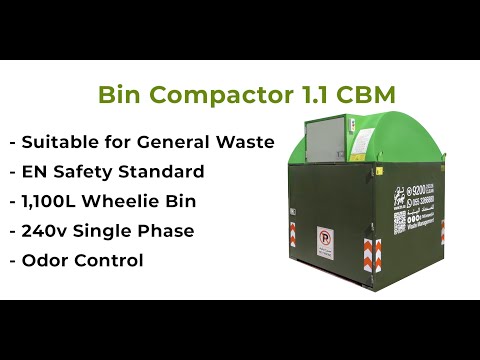 1.1 Bin Enclosed Compactor 1100L by Tm_Patented