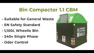 1.1 Bin Enclosed Compactor 1100L by Tm_Patented