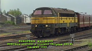 European Railways in the 1990s Bertrix Station & Sidings (Belgium SNCB) on 7th May 1999