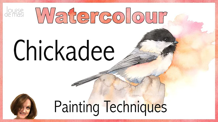 How to paint a Chickadee in watercolor // Beginner...