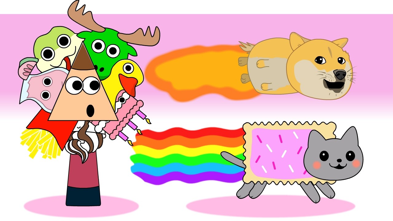 Sprunki OC All Phase: Nyan cat, Doge, Timmy Turner, Anais Watterson | Compilation Incredibox