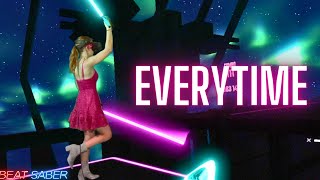 Britney Spears - Everytime in Beat Saber (Expert) Mixed Reality